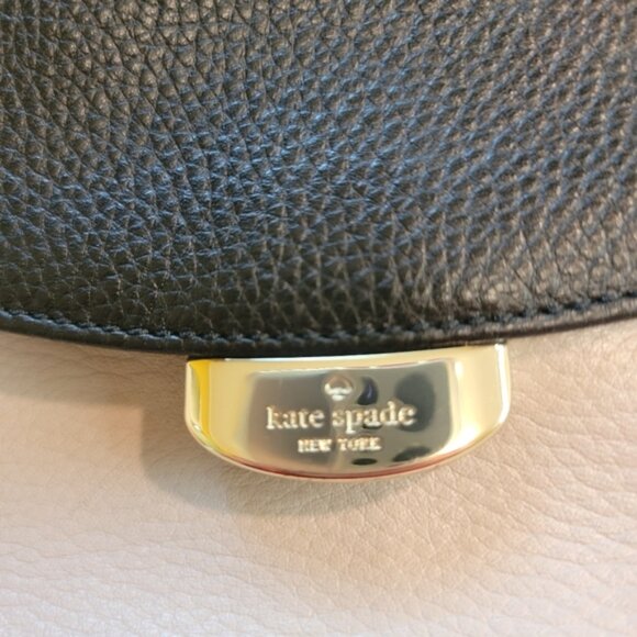 KATE SPADE Alecia Single Top Handle Leather Saddle Shoulder Crossbody Bag - Picture 4 of 14